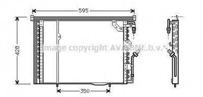 AVA QUALITY COOLING ms5195 -  Конденсатор, кондиционер